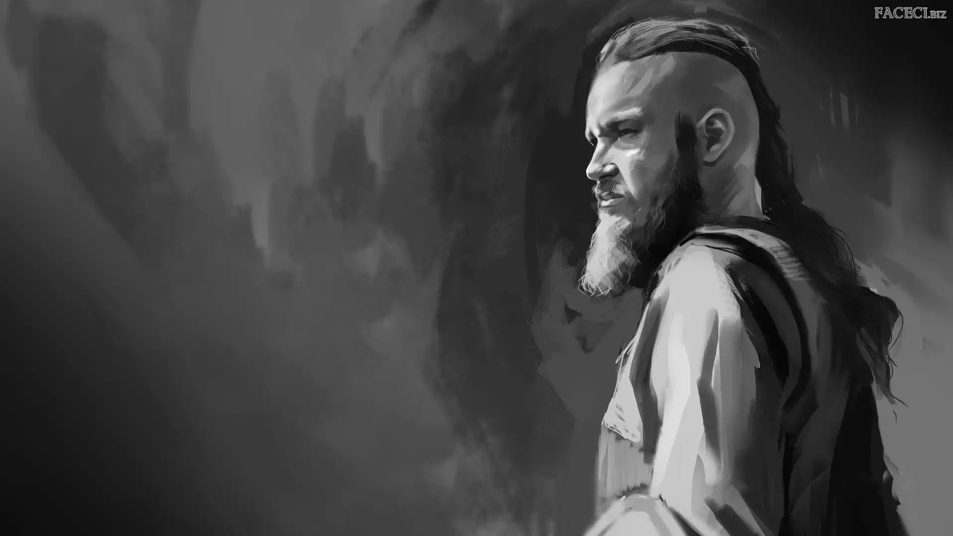 Film, Paintography, Ragnar Lodbrok, Wikingowie, Travis Fimmel, Vikings